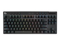 Logitech G PRO X TKL – Gaming-Tastatur – Mechanisch, RGB – Bluetooth & 2,4 GHz – QWERTY (Nordisch) – Magenta
