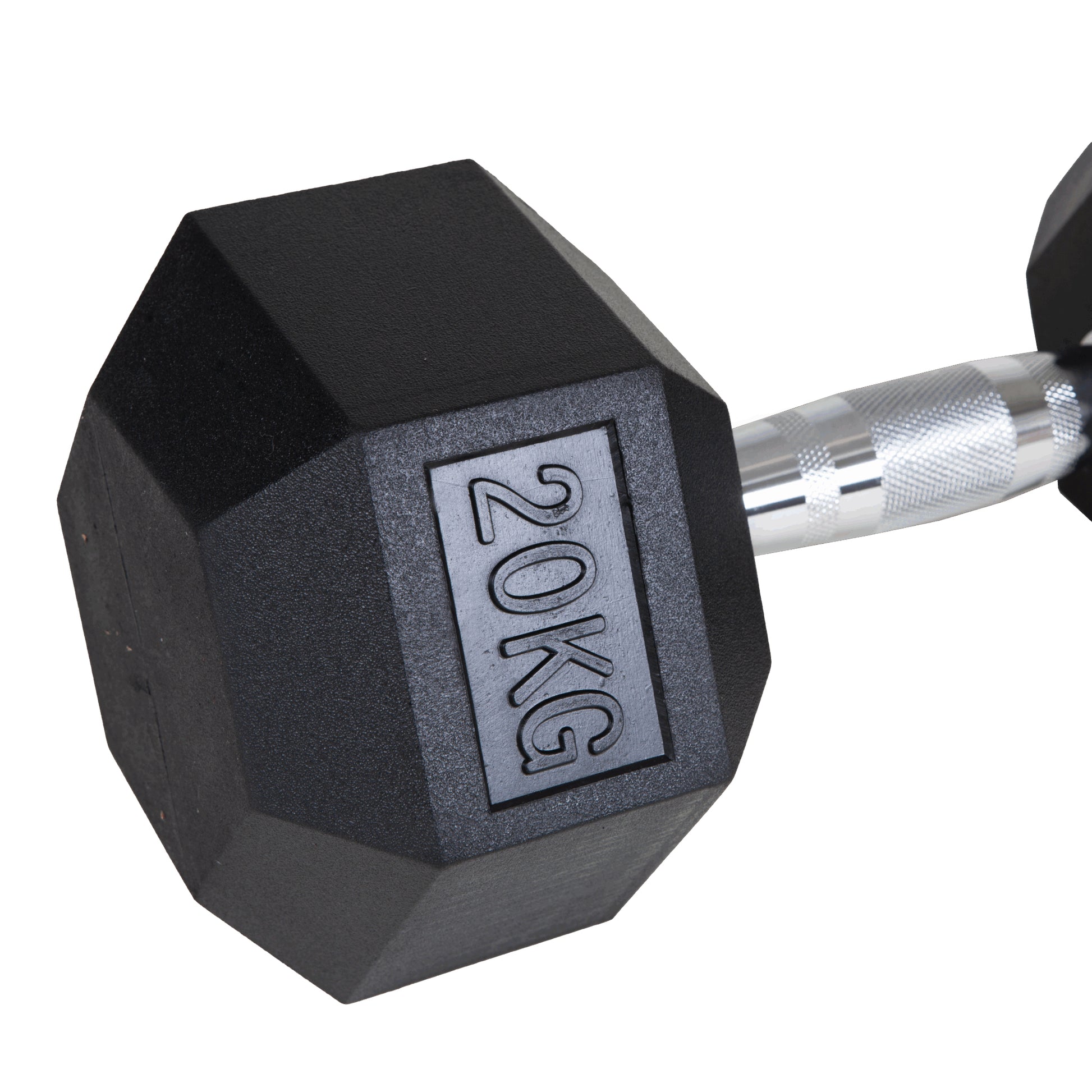 Fitcom Kurzhantel, 20 kg pro Hantel – Schwarz