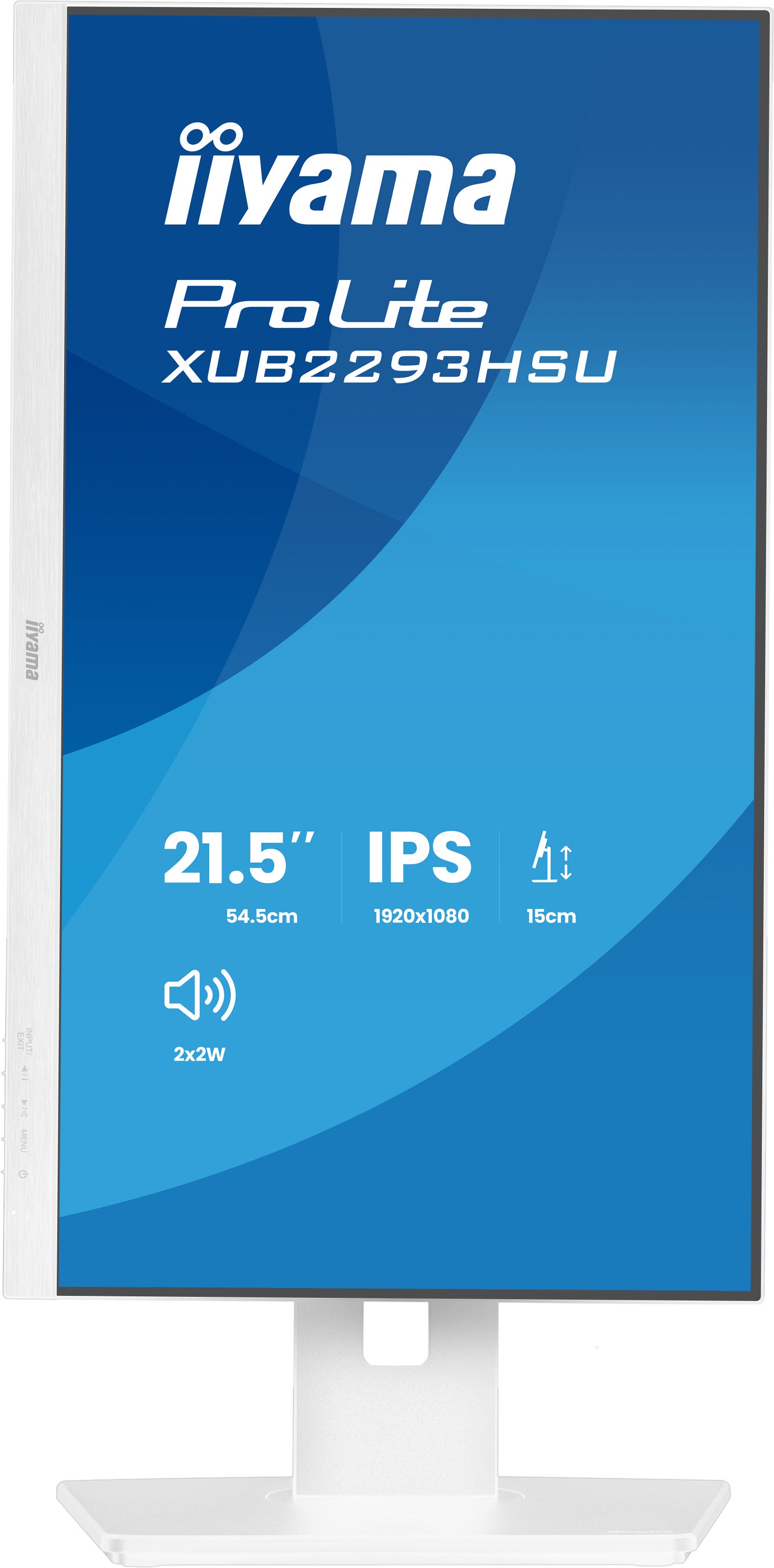 iiyama ProLite XUB2293HSU-W7 – Monitor, 21", 1920 × 1080 (Full HD), IPS, 100 Hz, 300 cd/m²