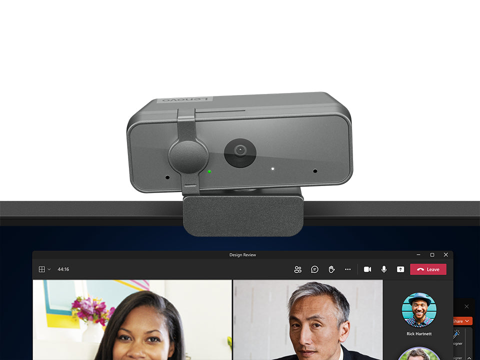 Lenovo GXC1S15023 Webcam – Full HD 1080p, 30 fps, USB 2.0 – Grau