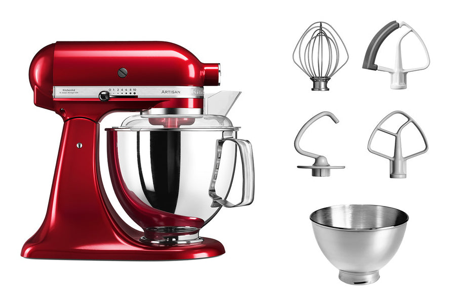 KitchenAid Artisan Standmixer 5KSM175PSECA – 4,8 l, 300 W, 10 Geschwindigkeiten – Candy Apple