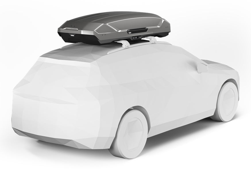 Thule Dachbox Motion 3 XXL – 600 l, bis 75 kg, 92 × 46 × 232 cm – Titan