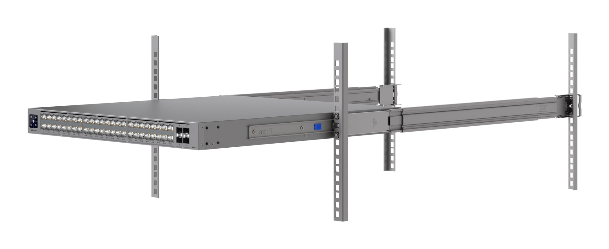 Ubiquiti UACC Rack-Schienen Slide – Regal-Schiene, für USW-Pro-XG/Pro-HD Modelle, 45 kg, Tiefe 60–106,6 cm, Grau