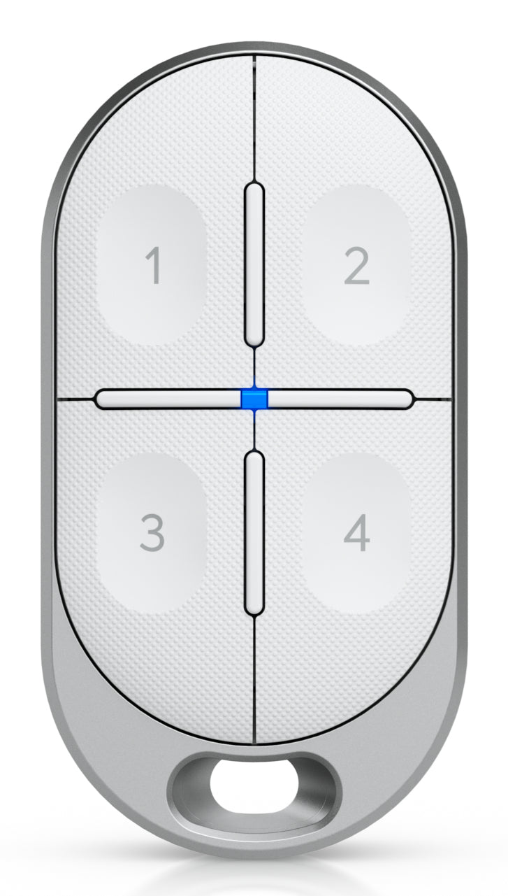 Ubiquiti SuperLink Schlüsselanhänger – Fernbedienung – 6 Tasten, CR2450, 2'000 m Reichweite – für SuperLink Gateway