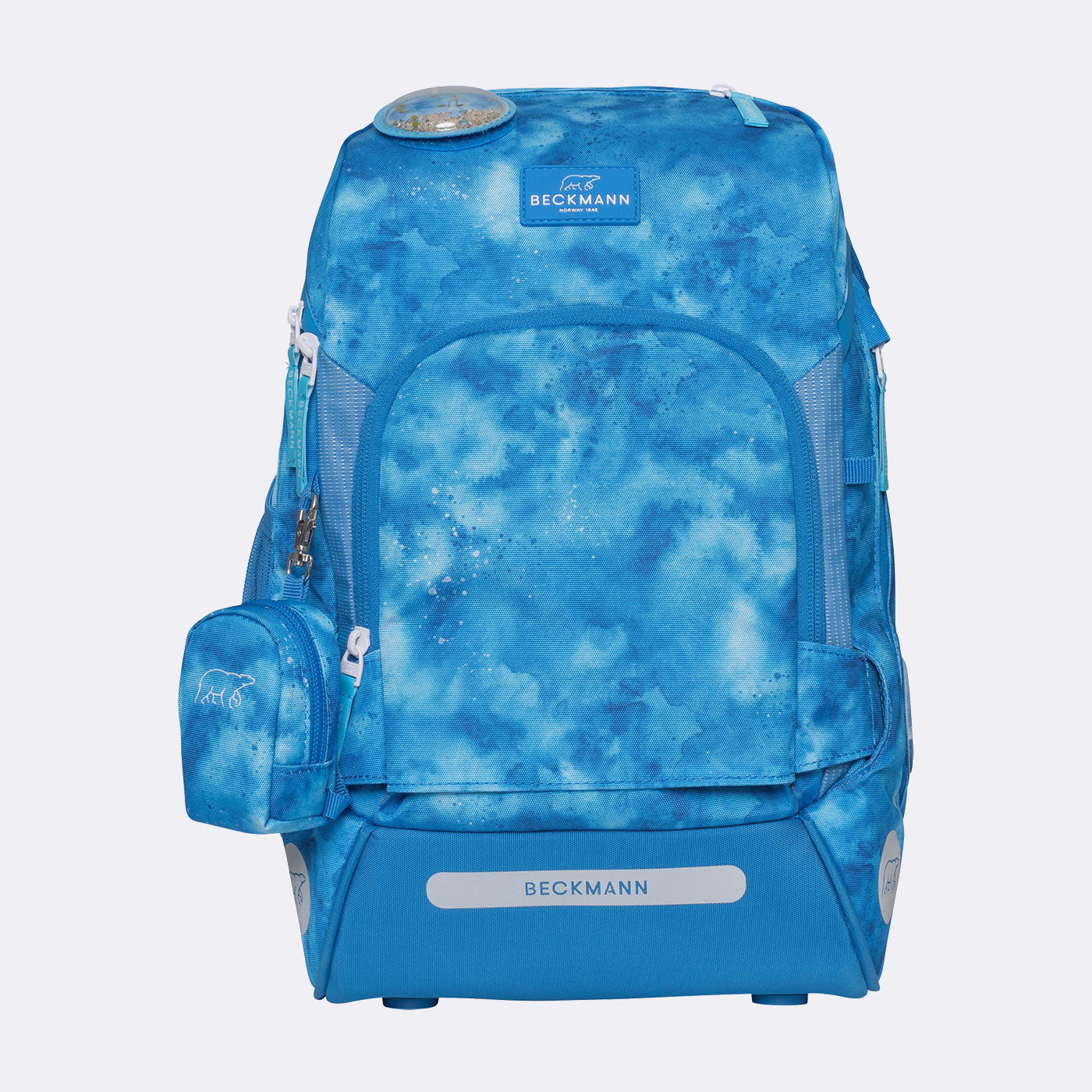 Beckmann Schulrucksack Active Air Flx – 6-teilig – Ocean – Recycelte Materialien – B 26,0×H 39,0×T 22,0 cm