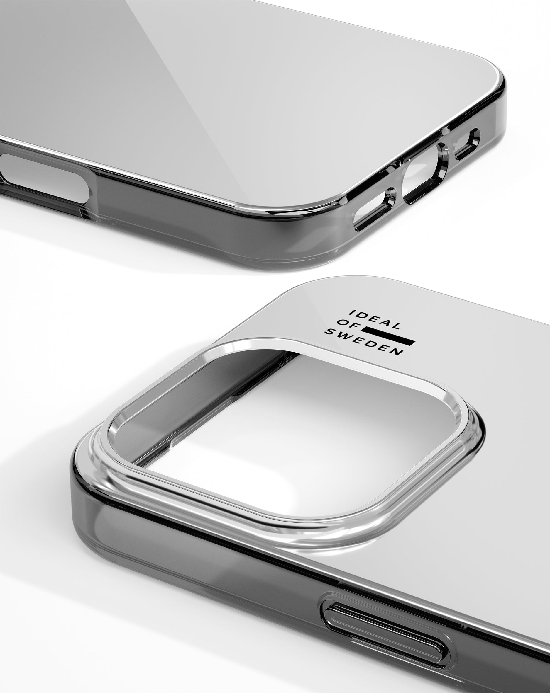 iDeal of Sweden Mirror Backcover – für Apple iPhone 16 Pro Max, MagSafe, PC+TPU, Silber, bis 3 m sturzsicher