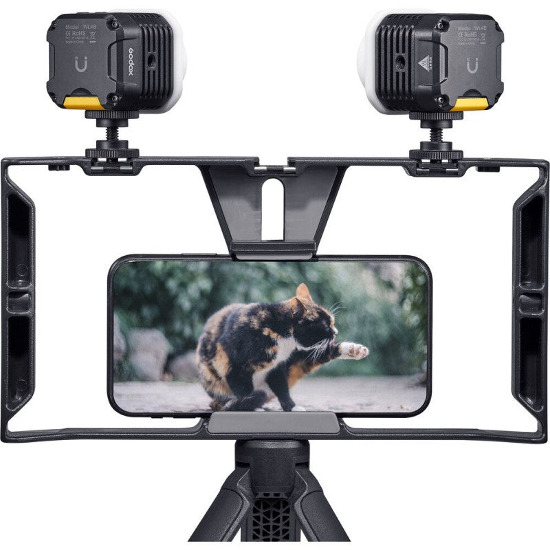 Godox WL-4B Taschenlampe – 1900 Lux, 5600 K, dimmbar, wasserfest, USB-aufladbar