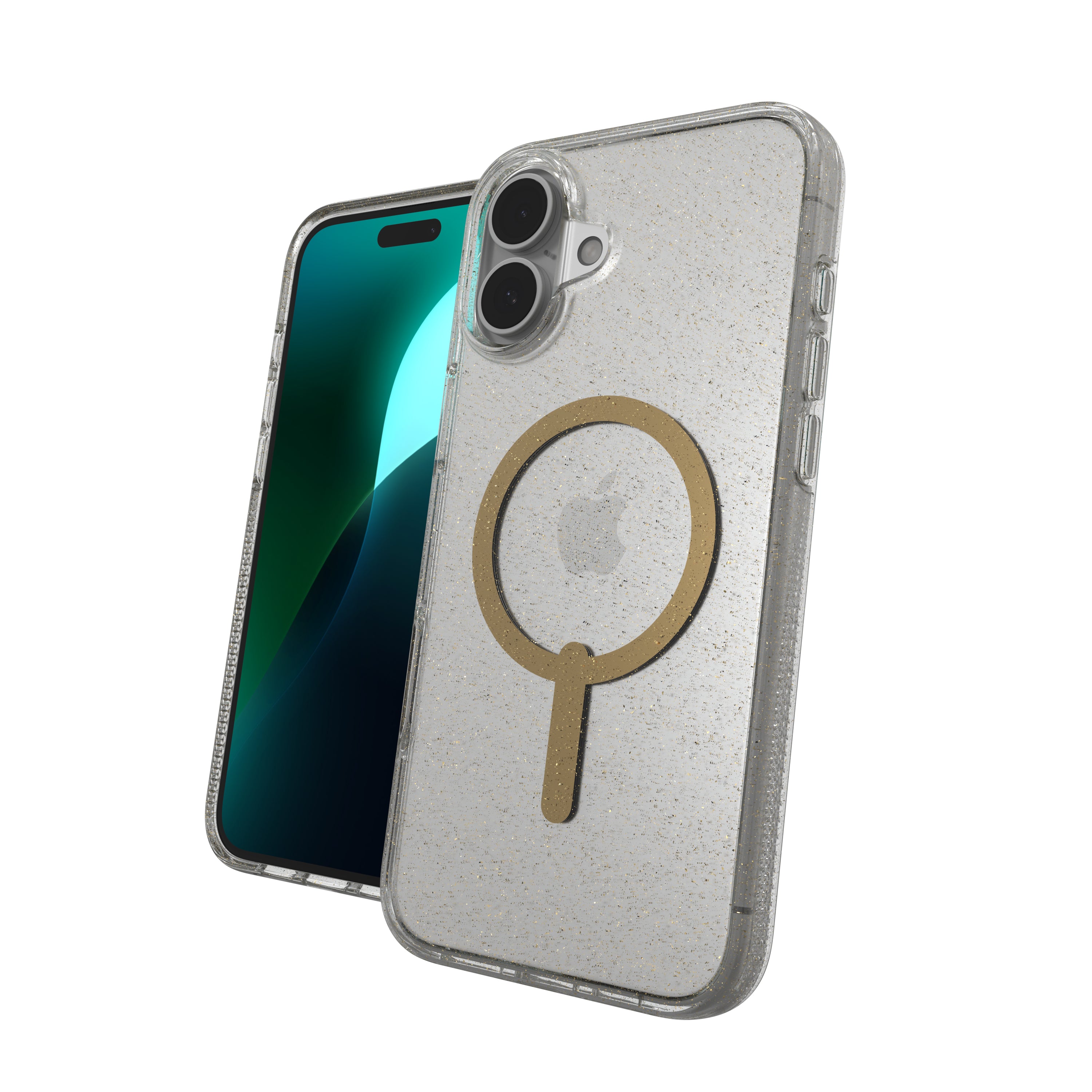ZAGG Backcover SNAP – für Apple iPhone 16 Plus – Milan Gold Glitter