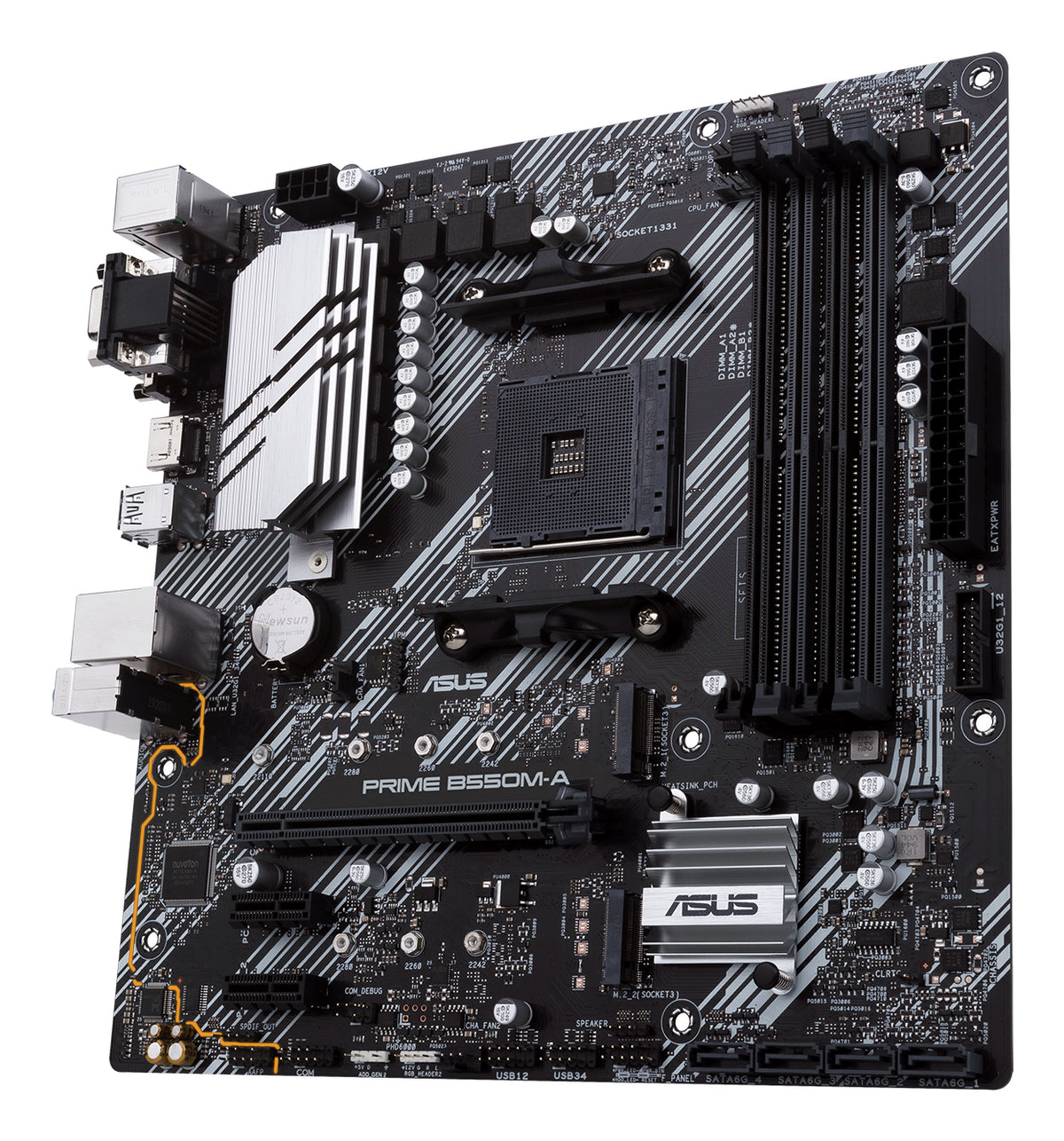 ASUS PRIME B550M-A/CSM – Mainboard – AM4, AMD B550, mATX, DDR4, für AMD Ryzen 3000 Serie