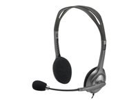 Logitech H111 Office-Headset – On-Ear, Stereo, 3,5 mm Klinke, Grau