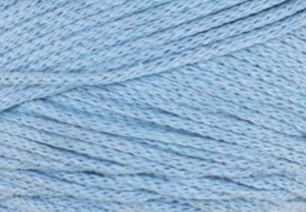 Glorex Cotton Makramee-Kordel Hellblau – Ø 2 mm, 250 g, 225 m, 80% Baumwolle/20% Viskose, 1 Stk.