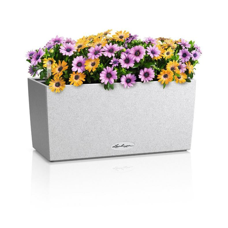 LECHUZA Pflanzgefäss – 6 l, 40 × 19 × 19 cm – Kunststoff, weiss