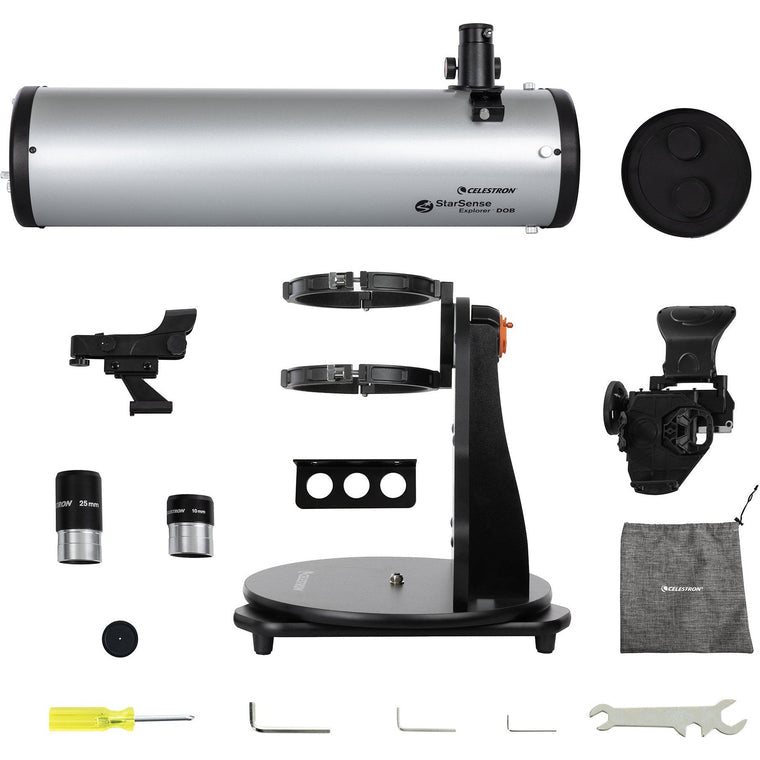 Celestron SSE 150mm Tabletop Dobson – Spiegelteleskop, 150 mm Öffnung, 750 mm Brennweite, f/5, Schwarz/Silber