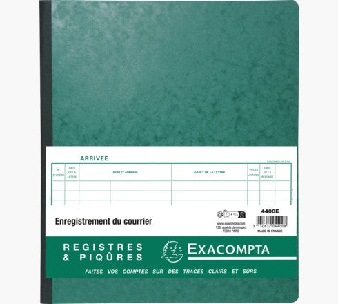 Exacompta Register 'Posteingangsbuch' – 320 × 270 mm – 80 Seiten, 110 g/m², nummeriert