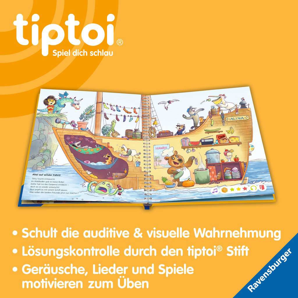 Ravensburger Lernbuch – tiptoi: Meine Lern-Spiel-Welt, 16 Seiten, Deutsch, ab 4 Jahren