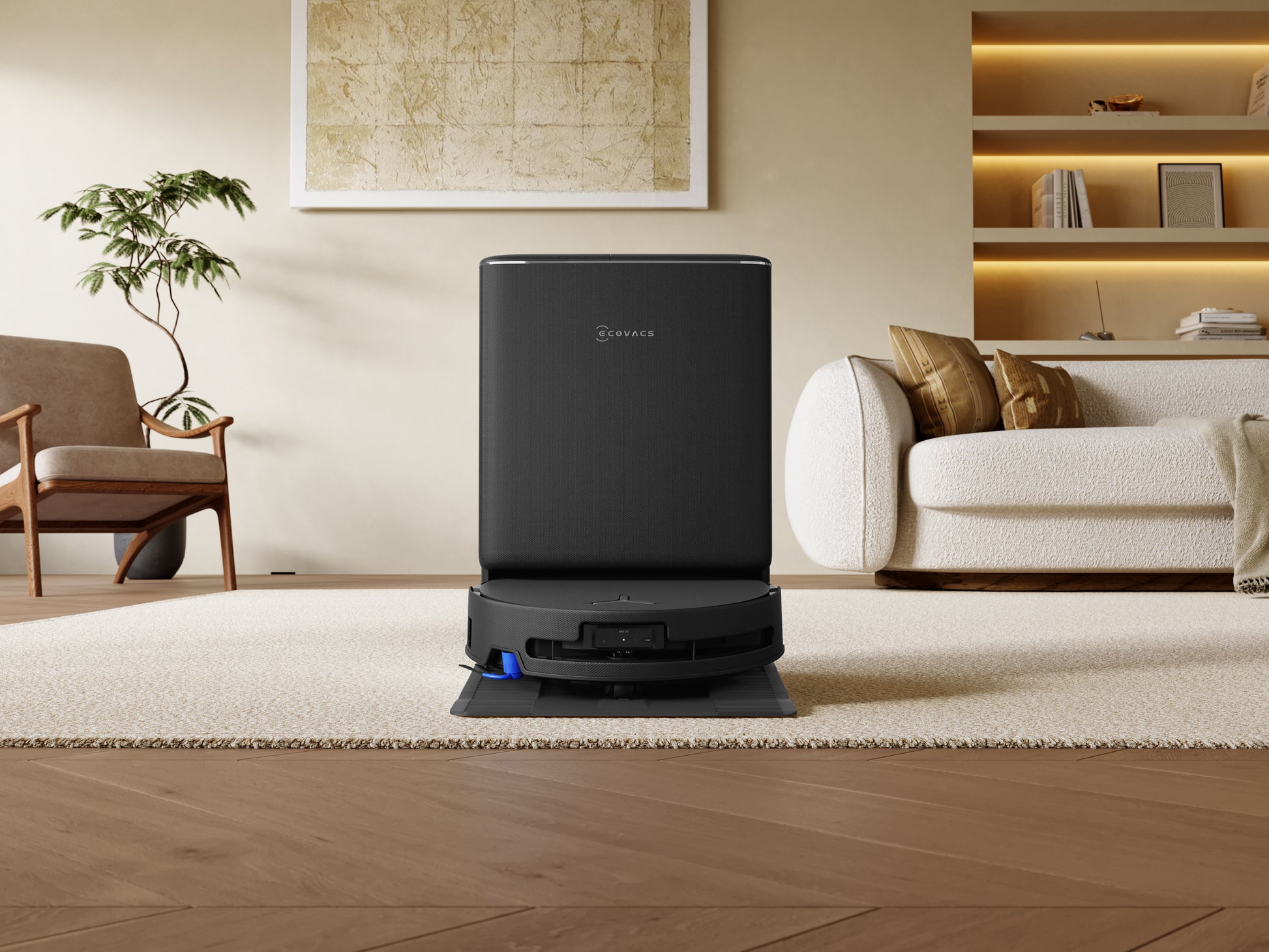 Ecovacs Saugroboter DEEBOT T90 PRO OMNI, mit Absaugstation, mit Wischfunktion – 30000 Pa, 350 min, Höhe 98 mm
