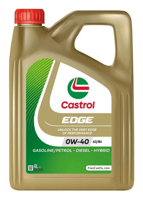 Castrol EDGE Motoröl SAE 0W-40 A3/B4 – für Personenwagen (Diesel, Benzin & Hybrid) – 4 l