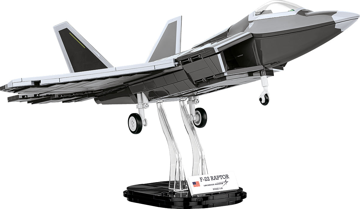 COBI Lockheed F-22 Raptor Bausteine – Militär – 695-teilig – 28 × 11,5 × 39,5 cm – ab 9 J. – Grau