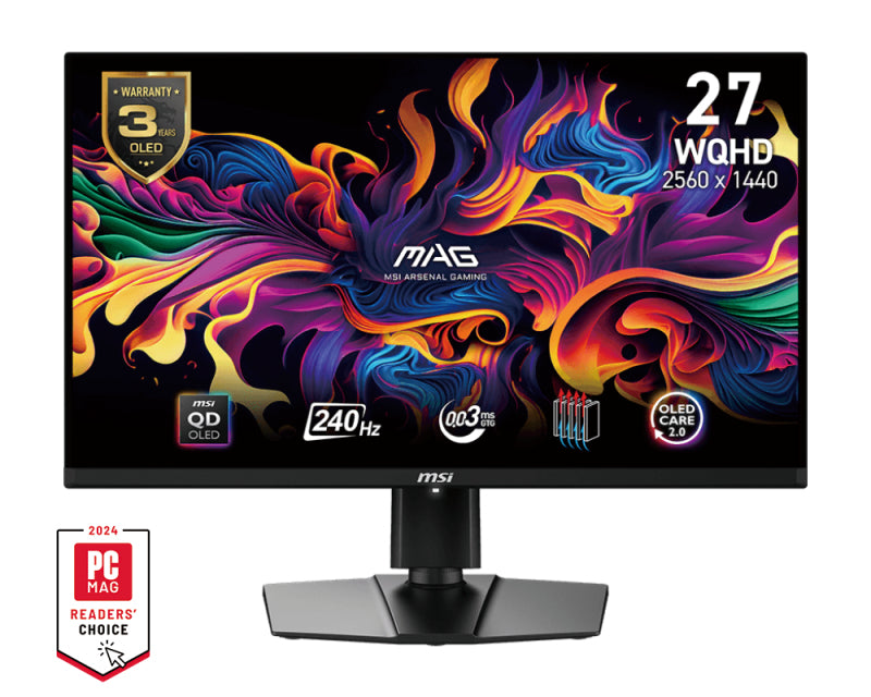 MSI MAG 271QPXDE QD-OLED E2 – Monitor, 26.5" 2560 × 1440 (WQHD)