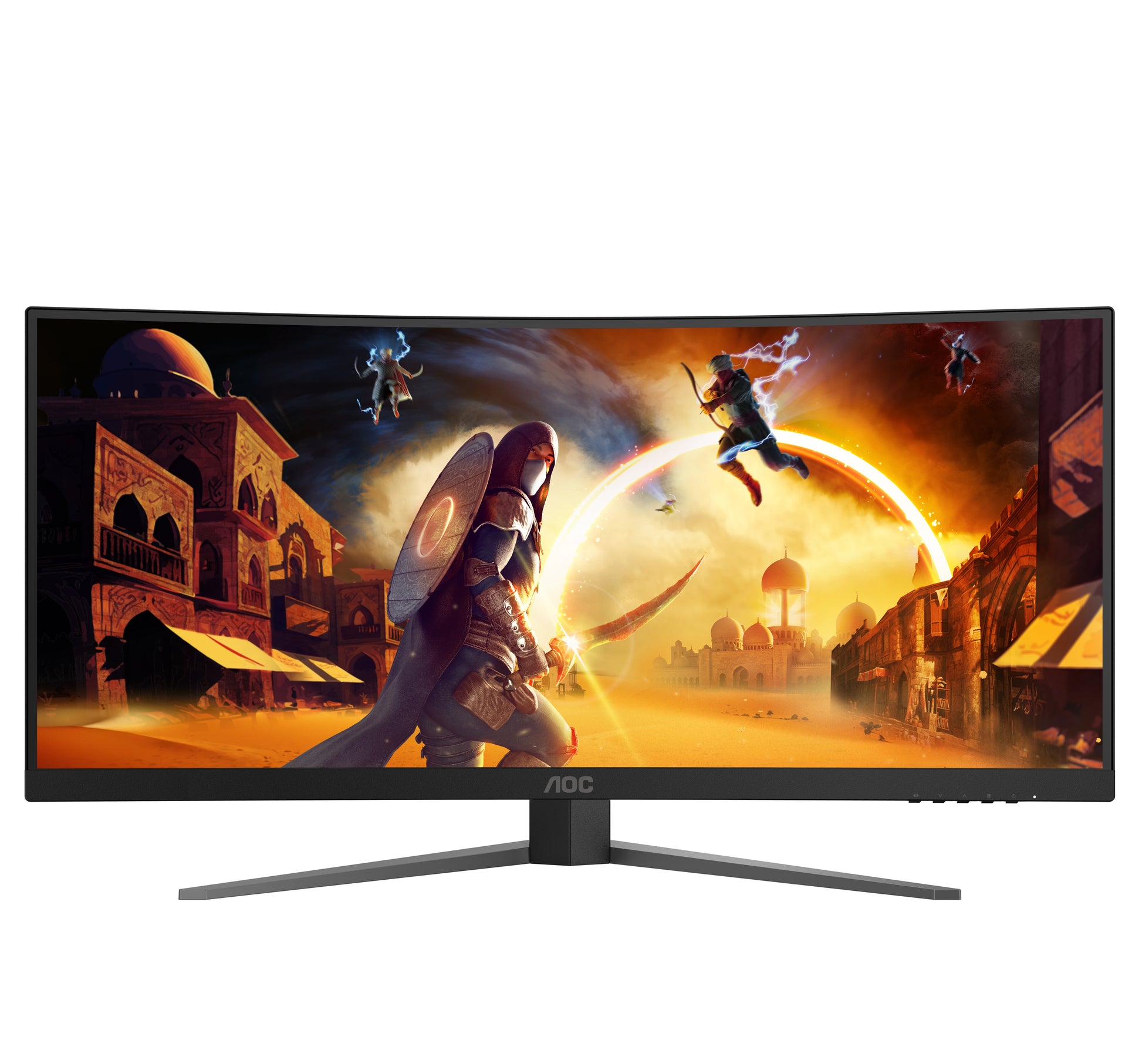AOC CU34G4 – 34" Gebogener 1500R, 3440 × 1440 (UWQHD), VA, 180 Hz, HDR10