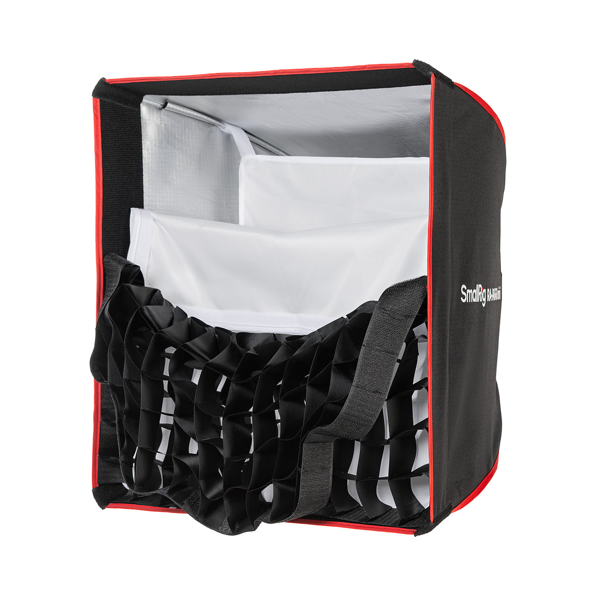 SmallRig RA-R4545 mini Quadratische Softbox – 450 × 450 × 350 mm – für SmallRig RC 60/100 COB Videoleuchte – Schwarz