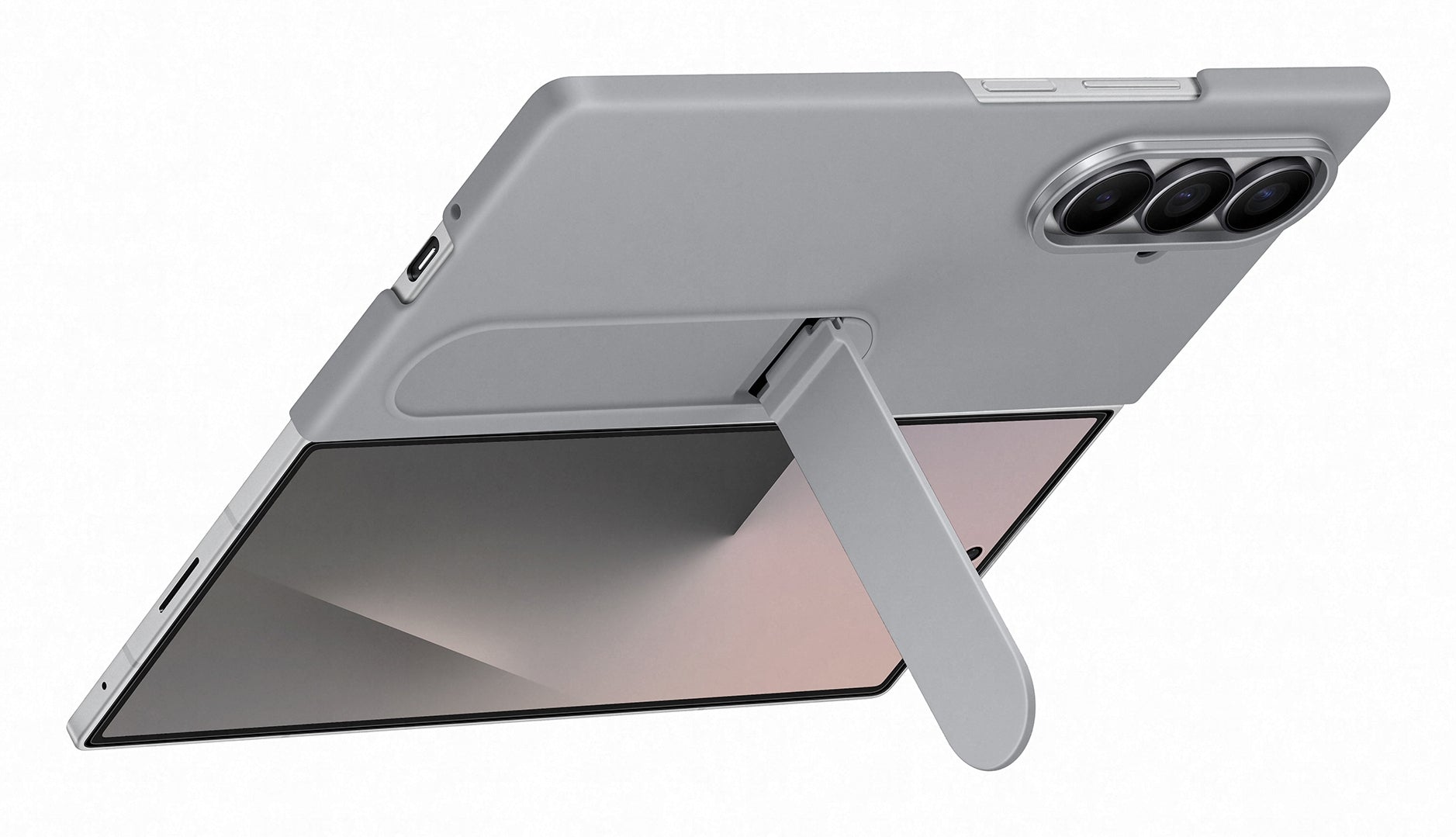 Samsung Backcover – für Samsung Galaxy Z Fold7 – hellgrau – Silikon