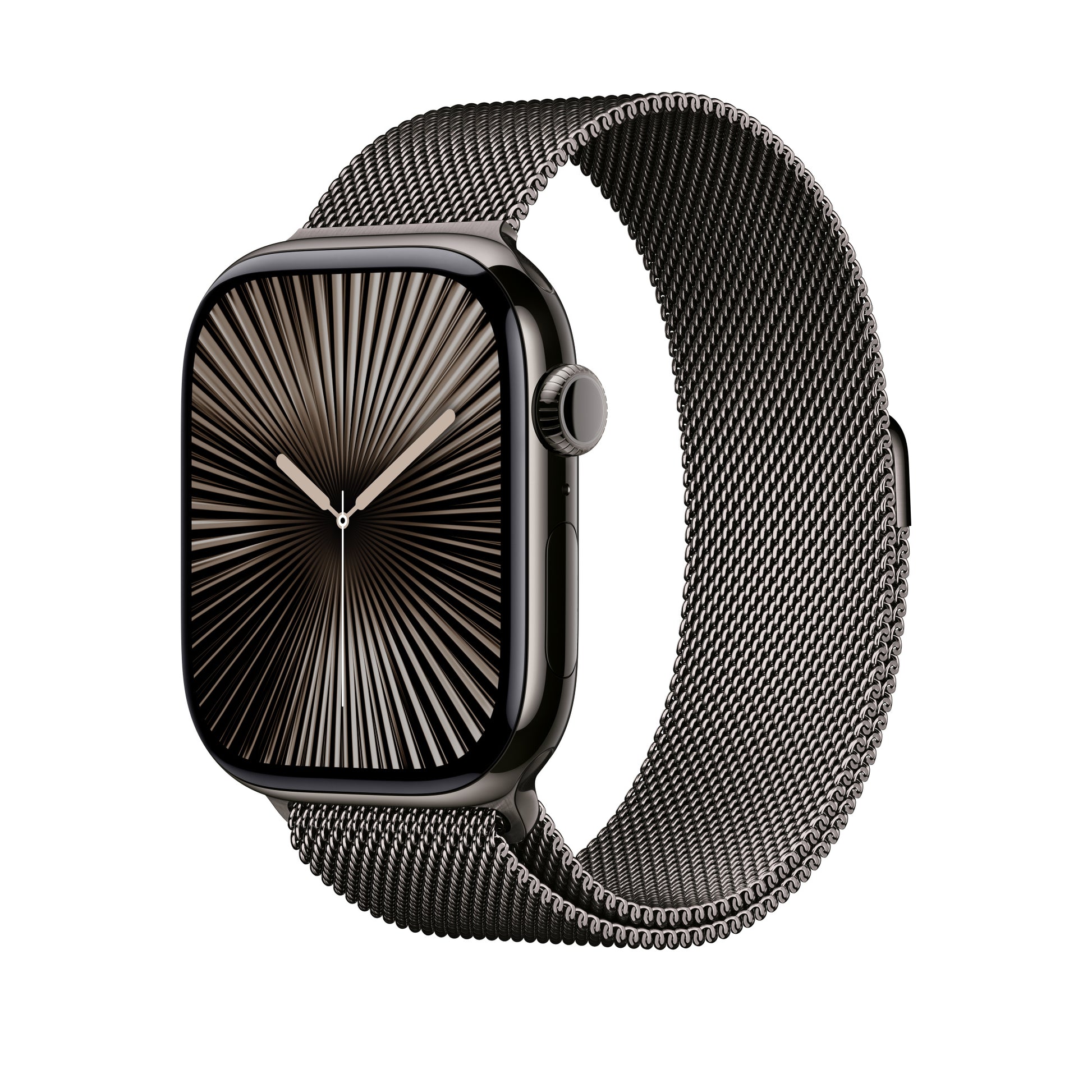 Apple Milanese Loop – Armband – für Apple Watch 46 mm, Dunkelgrau, M/L, Edelstahl