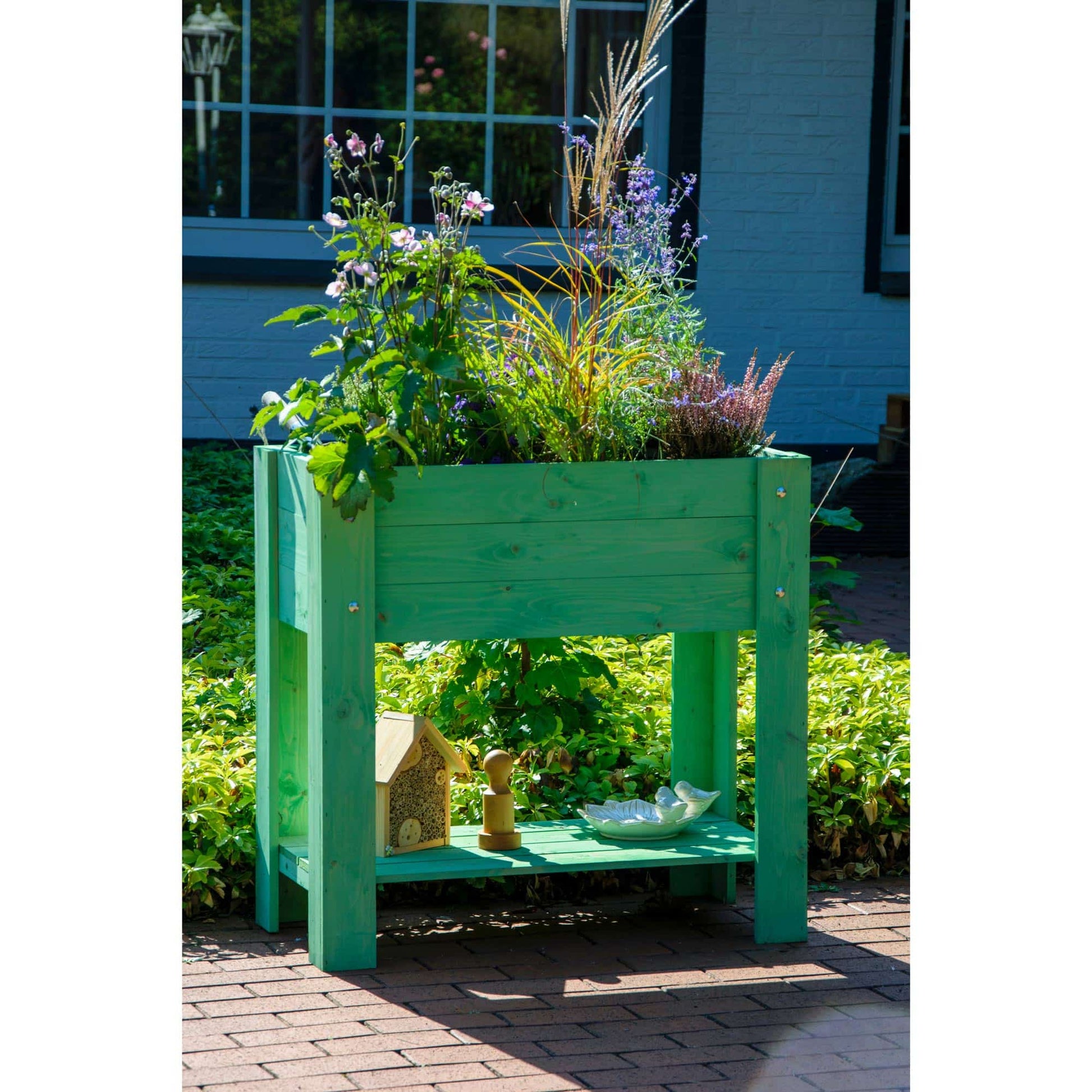 Dobar Hochbeet Urban – 80,3 × 40 × 78,4 cm, Kiefernholz, Grün