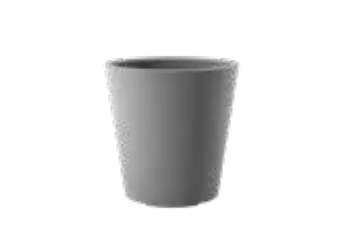 Esteras Kent Topfpflanzer – Ø 37 × 37 cm – Fiberglas, grau