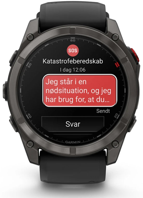 Garmin fēnix 8 Pro 51 mm GPS + Cellular – Titan Schwarz, Sportband Schwarz, 100 m
