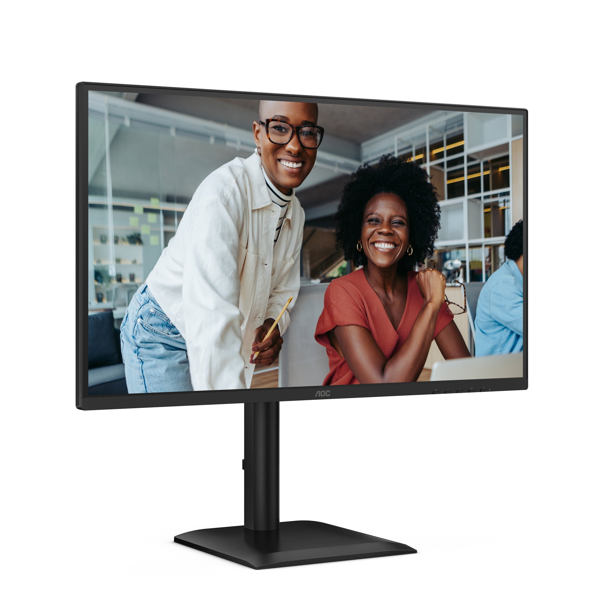 AOC Q27E4U – Monitor, 27", IPS, 120 Hz, 350 cd/m², USB-Hub, integrierte Lautsprecher, schwarz
