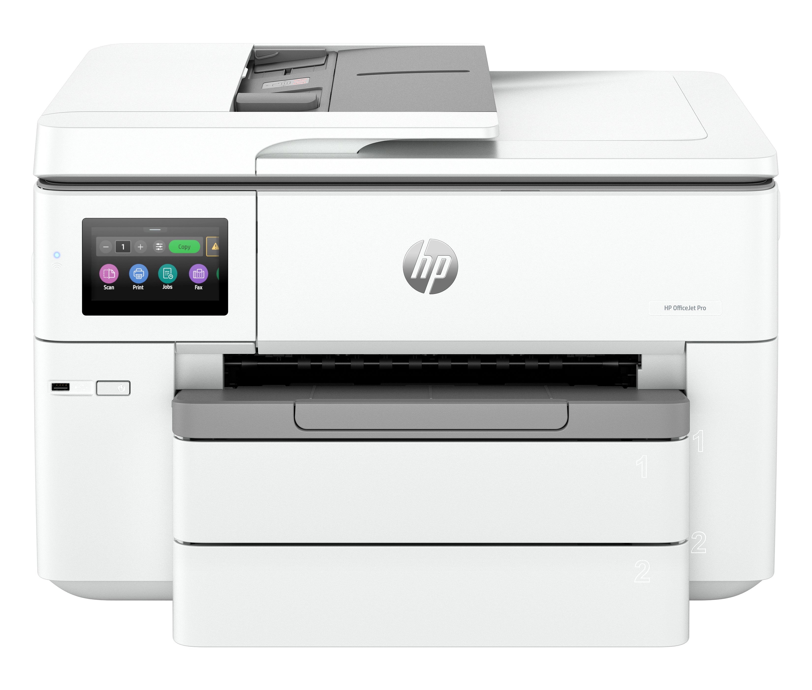 HP OfficeJet Pro 9730 WF – Farbtintenstrahl-Multifunktionsdrucker, A3, 3-in-1, Duplex, ADF, WLAN/LAN