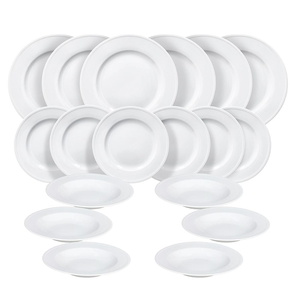 Tognana Porcellane Tognana Speise-Service Milan – Set 18-teilig, Ø 27/22/20,5 cm, Porzellan, spülmaschinenfest