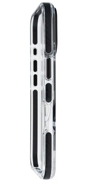 ONIT Mill.Std. Backcover – für Apple iPhone 16, MagSafe, PC+TPE+TPU, Schwarz/Transparent, bis 3 m Sturzsicher