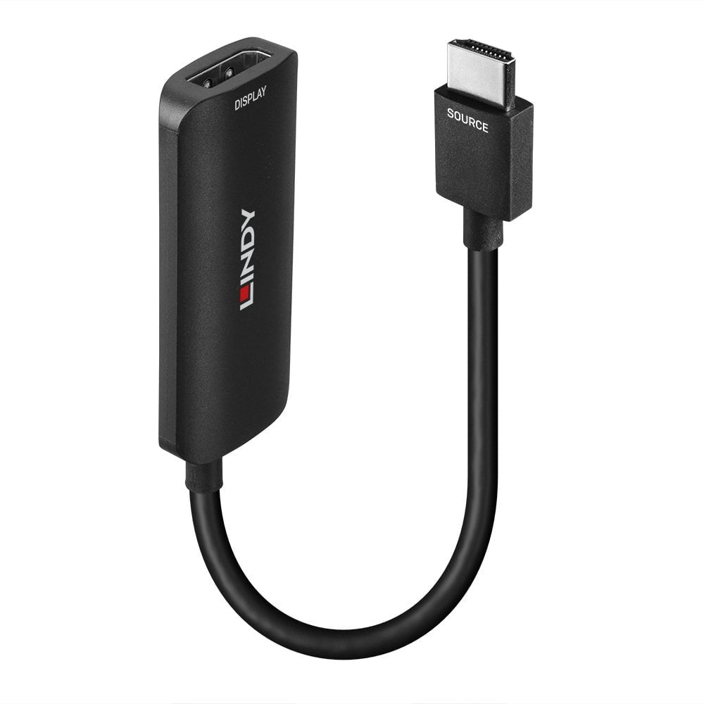 Lindy HDMI auf DisplayPort Adapter, DisplayPort 1.4, 8K@60 Hz