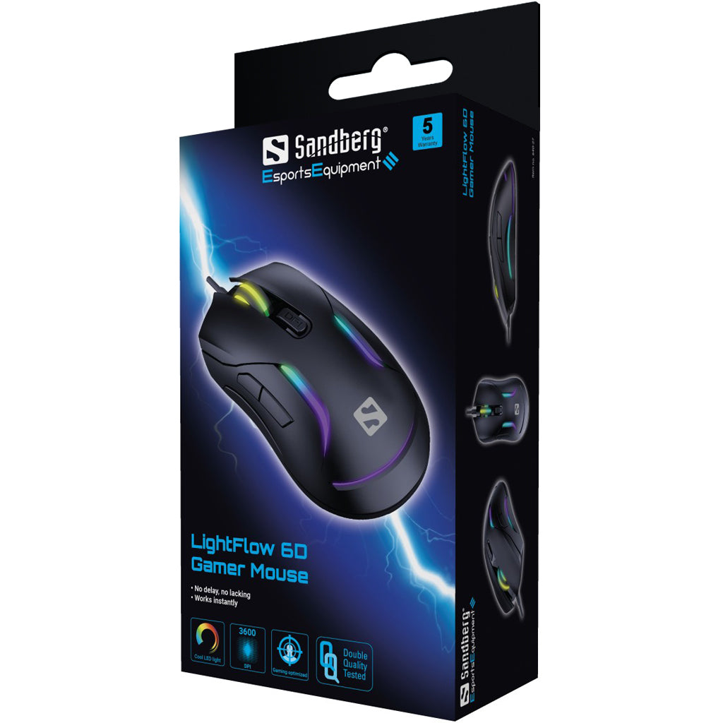Sandberg LightFlow 6D Gaming-Maus