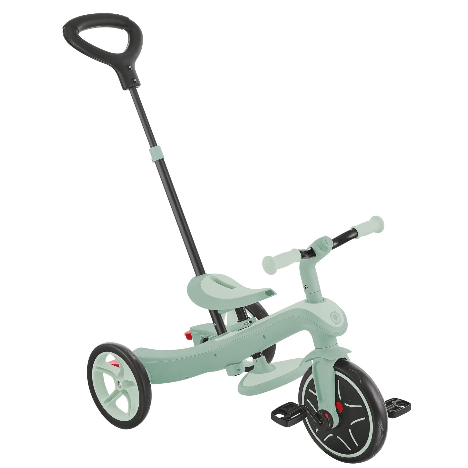 Globber Explorer 4-in-1 Dreirad – Schiebestange, verstellbarer Sitz – Ø 25,4 cm – ab 10 M. – Pistazie