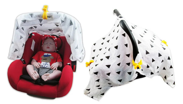 Little Bear Clip – Befestigungshaken – für Baby-Bett/Kinderwagen – schwarz, Kunststoff – 2 Stk.