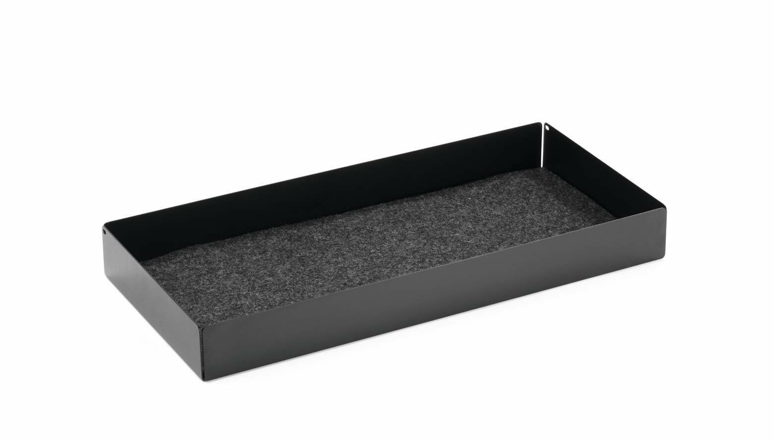 Durable 508201 – Schublade – bis 5 kg – Metall, Filzeinlage – Schwarz – für Monitor Stand EFFECT
