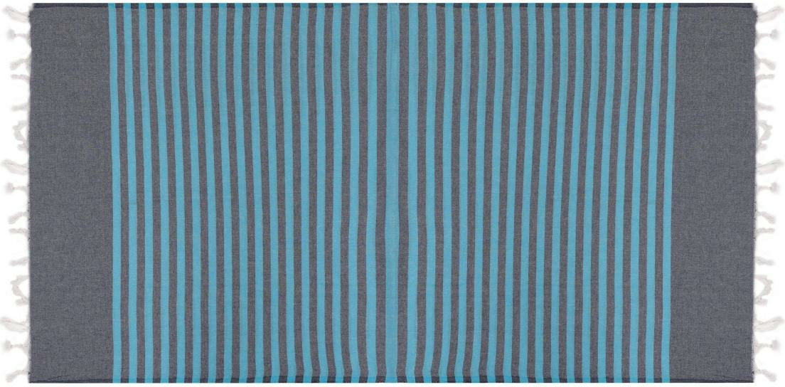 Foutastic Strandtuch Serenade – 90 × 170 cm, Blau, 100% Baumwolle, 137 g/m²