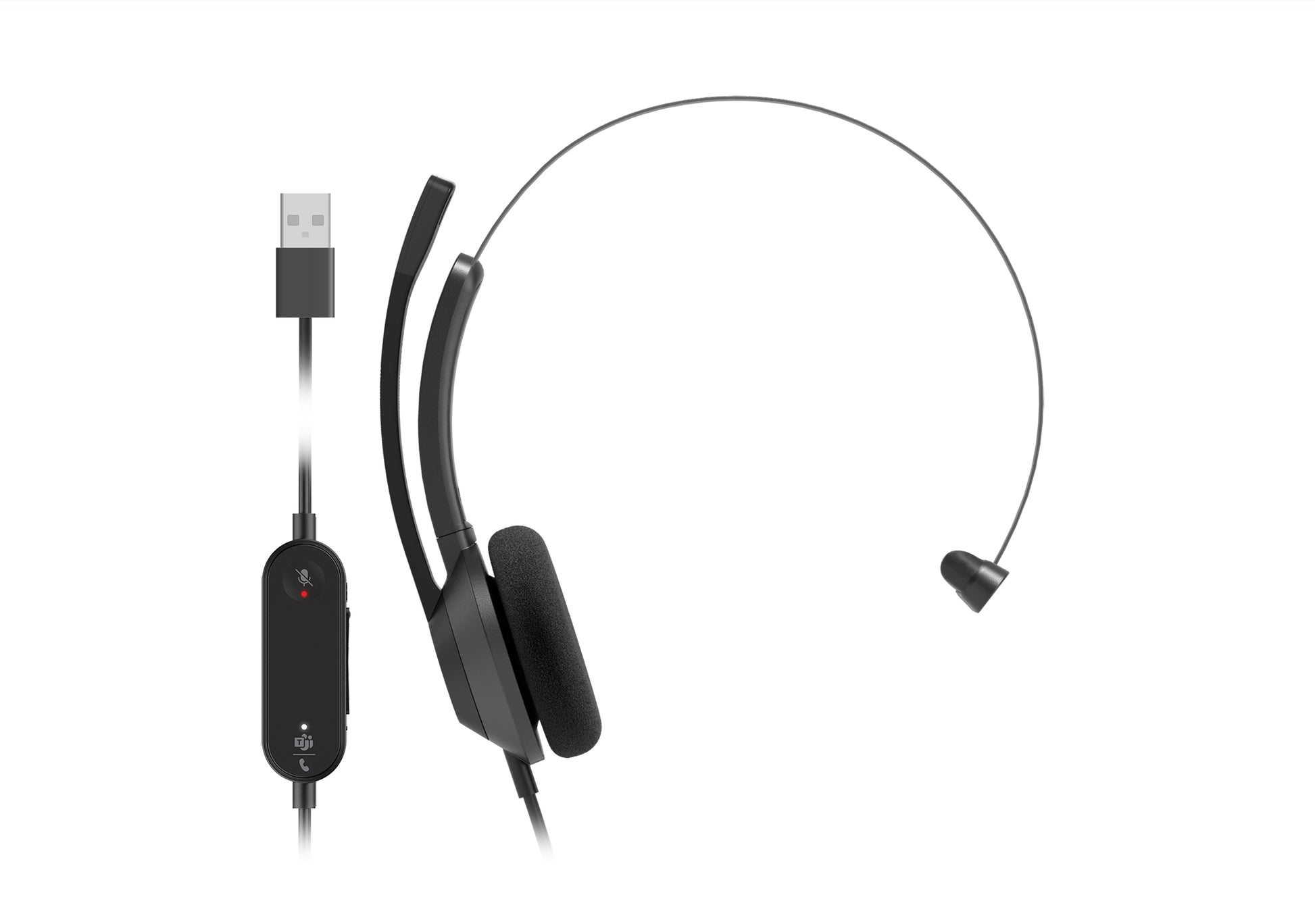 Cisco Headset 321 – Mono Headset – USB‑A – für Microsoft Teams – schwarz