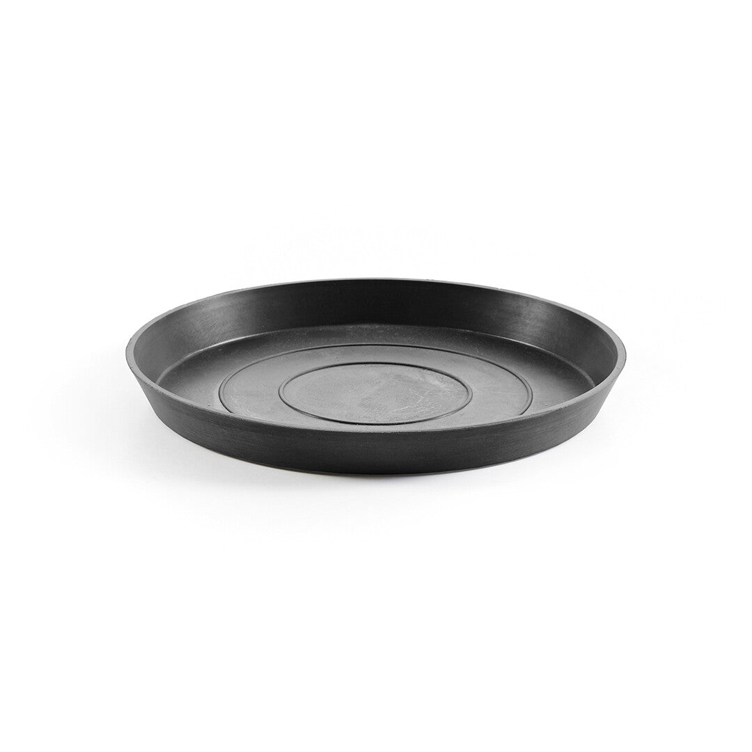 Ecopots Unterteller – Kunststoff, dunkelgrau – Ø 29 × 3 cm
