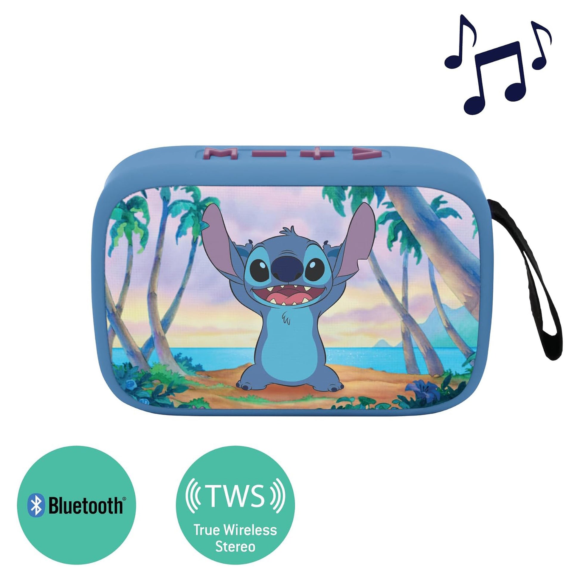 Lexibook Stitch BT018D – Bluetooth-Lautsprecher – Bluetooth 5.0, 4 h, Mehrfarbig