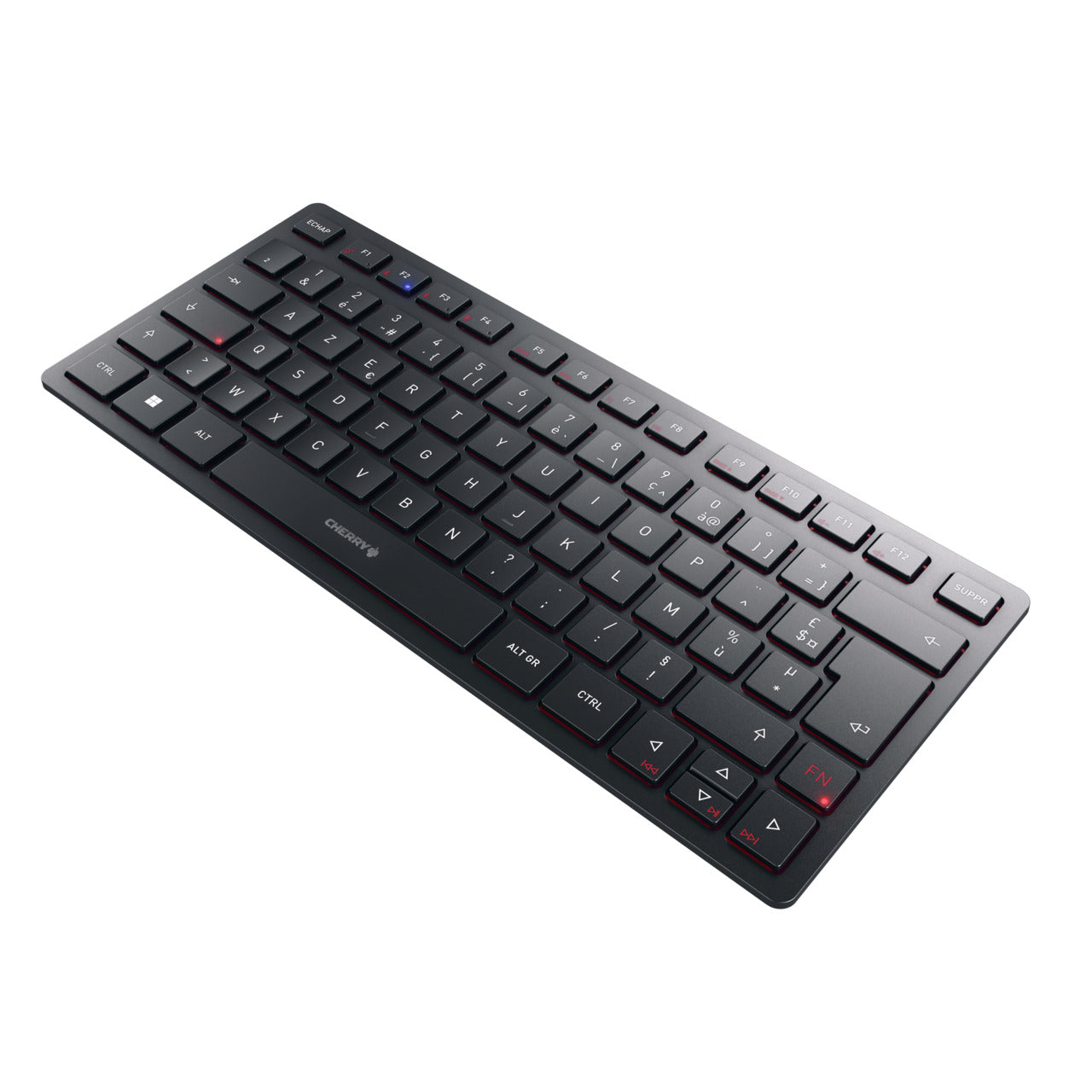 CHERRY KW 9200 MINI – Tastatur, kabellos, FR-Layout (FR), Schwarz
