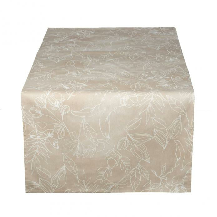 Pichler Textil Pichler Tischläufer Amadeus – Baumwolle, beige, 50 cm × 1,5 m