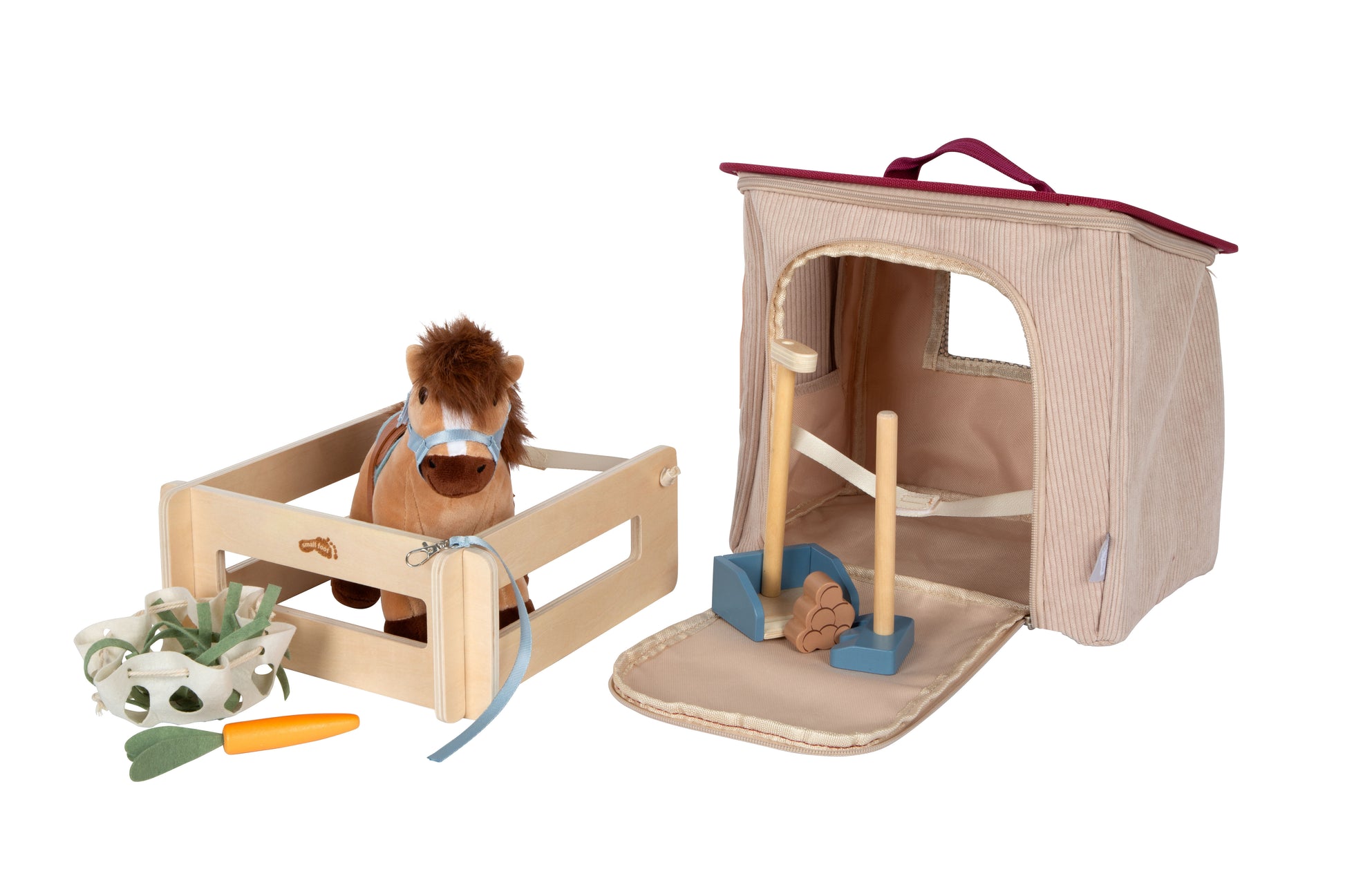 Small foot 12731 Plüschtier Pferd – 30,0 × 26,0 × 18,0 cm – 1 Stück – ab 2 J. – mehrfarbig