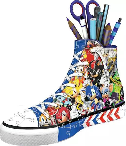 Ravensburger 3D Puzzle Sneaker Sonic the Hedgehog – 108 Teile – 21,3×13,4×8,7 cm – ab 8 Jahren