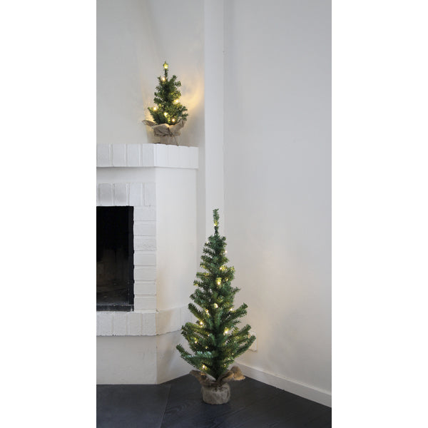 Star Trading LED Weihnachtsbaum – 90 cm, warmweiss, grün, batteriebetrieben, Timer, 30 LEDs