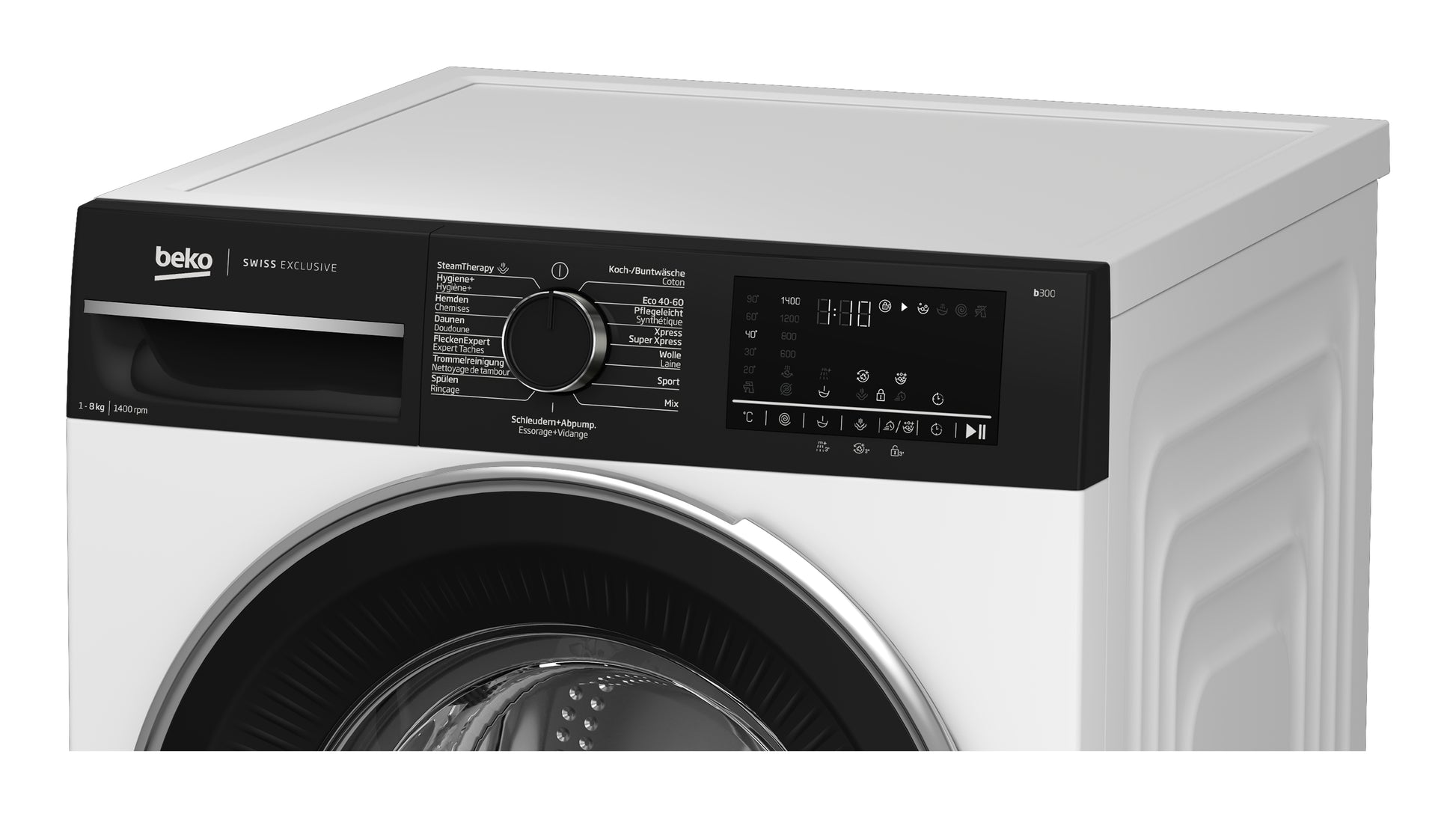 Beko Waschmaschine WM350 – 9 kg, 1400 U/min, Invertermotor, Energieklasse A – weiss