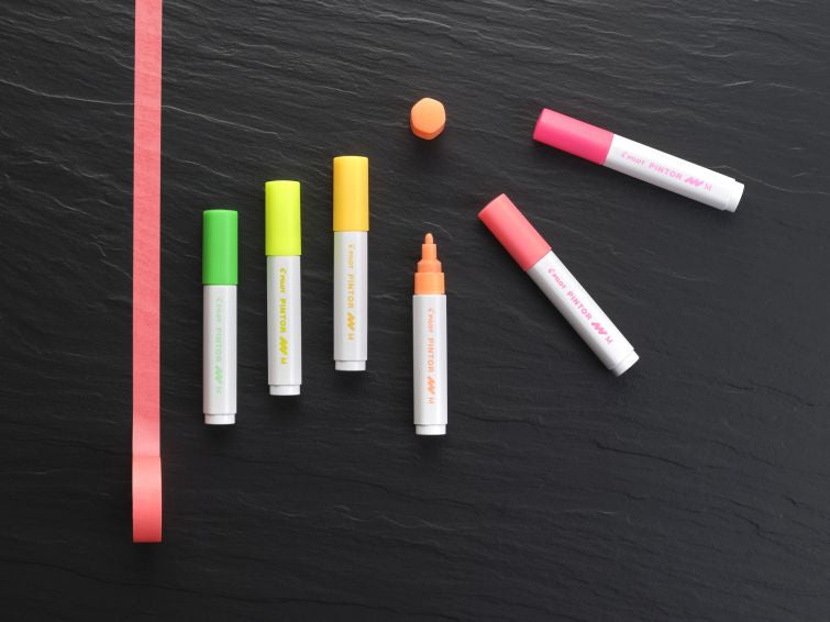 Pilot Pigment-Marker Pintor – Rundspitze 1,5-2,2 mm – Sortiert – 6er-Set – Deckend